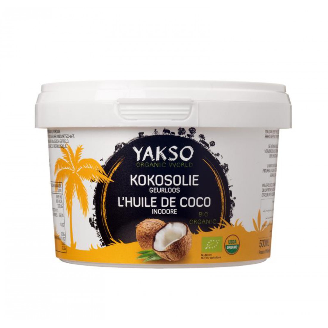Biologische geurloze kokosolie - Bas Boer
