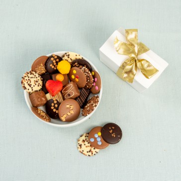 Chocolade bonbons cadeau doosje