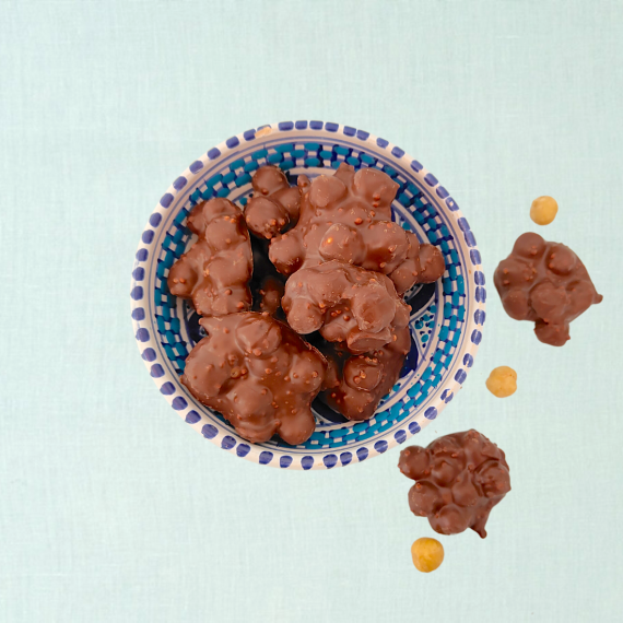 Hazelnoot cookie rotsjes melk