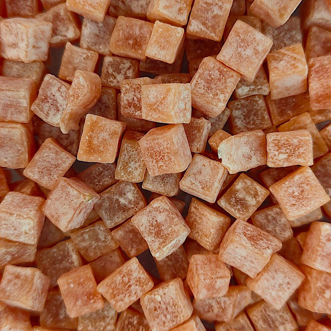 Gedroogde grapefruit blokjes 